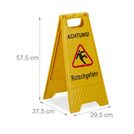 Warning sign Wet floor