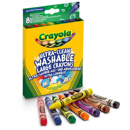 Washable Crayons, 8 Pack, Ultra Clean, Non-Toxic