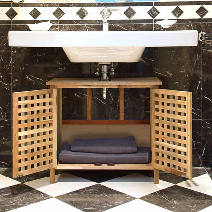 Washbasin cabinet in bamboo