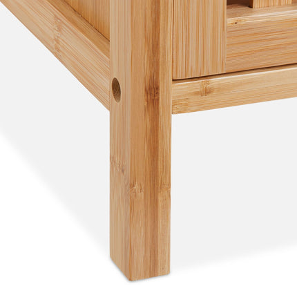 Washbasin cabinet in bamboo