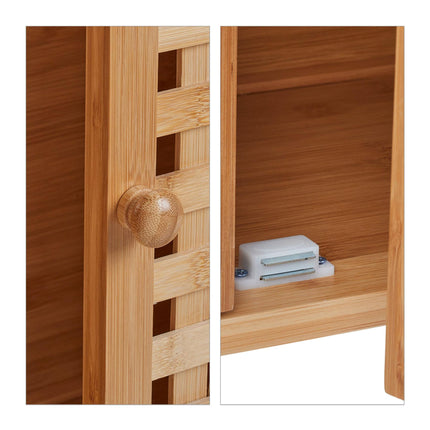 Washbasin cabinet in bamboo