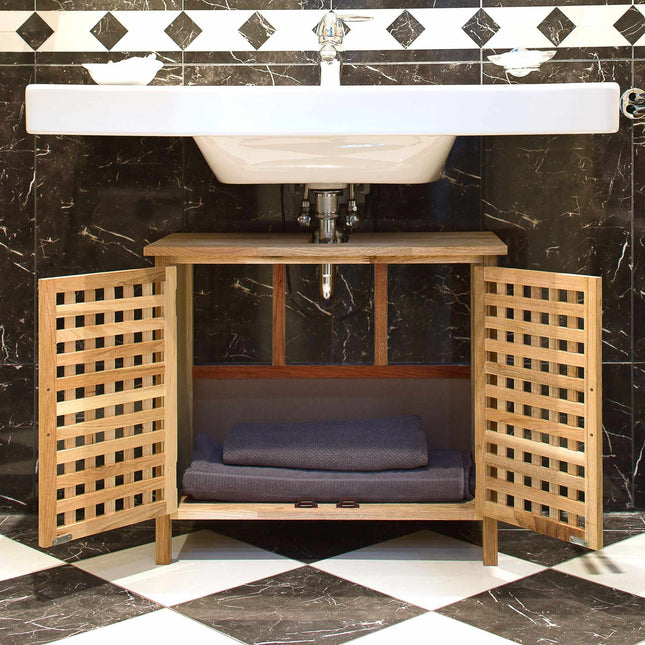 Meuble vasque en noyer