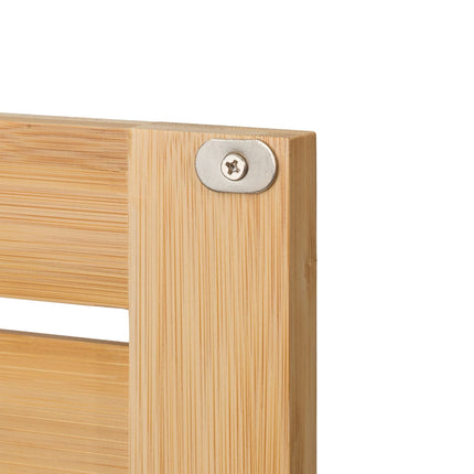 Meuble vasque avec portes en bambou