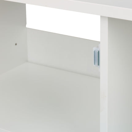 Washbasin cabinet with door & 4 compartments