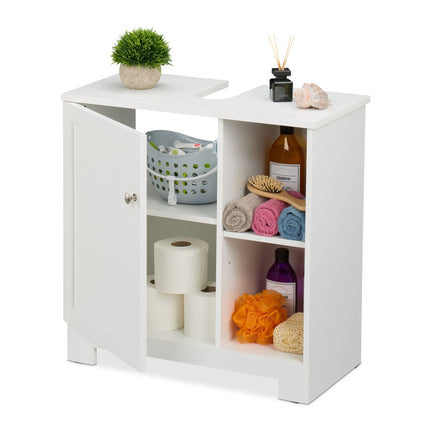 Washbasin cabinet with door & 4 compartments
