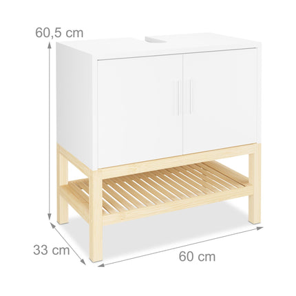 Meuble sous-vasque avec étagère
