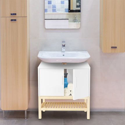 Meuble sous-vasque avec étagère