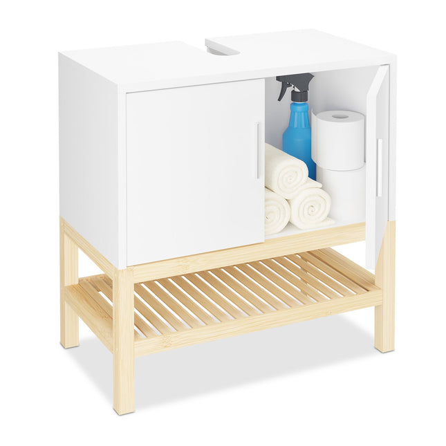 Meuble sous-vasque avec étagère
