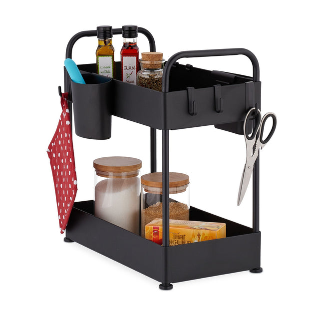 Étagère de lavabo avec 2 étagères