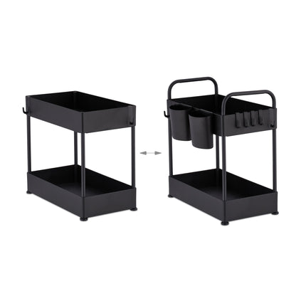 Étagère de lavabo avec 2 étagères