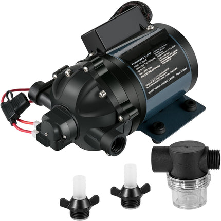 Washdown Pump, 12V DC, 7 GPM, 60 PSI Self-Priming