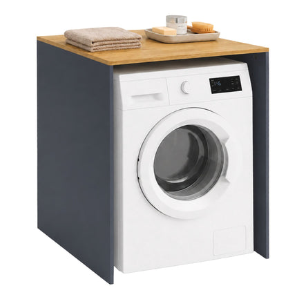 Waschmaschinenschrank, Anthrazit, Holzwerkstoff, 88x68x60 cm