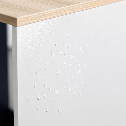 Waschmaschinenschrank mit Regal, weiß, Holzwerkstoff