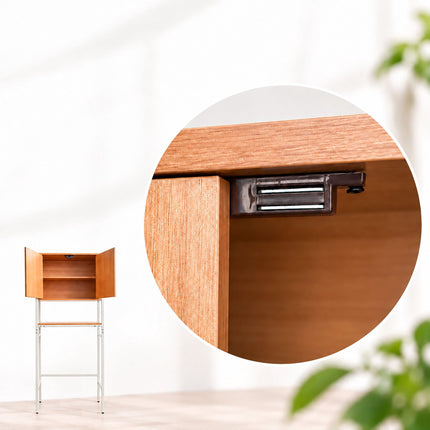 Washing Machine Cabinet with 2 Compartments, 170 cm, Light Wood/White