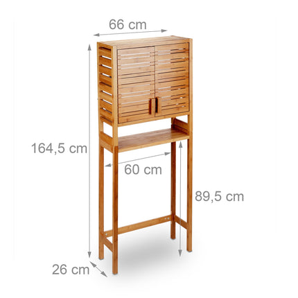 Waschmaschinenschrank aus Bambus