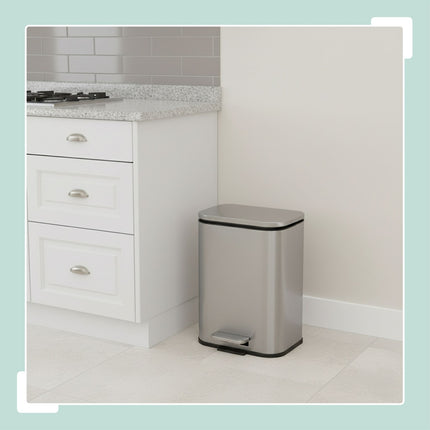 Mülleimer, 5L, Soft-Close, Fingerabdruckresistent