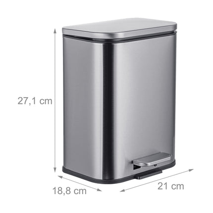 Mülleimer, 5L, Soft-Close, Fingerabdruckresistent
