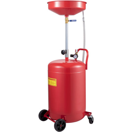 Waste Oil Drain Tank 80 L, Air-Operated, Height Adjustable