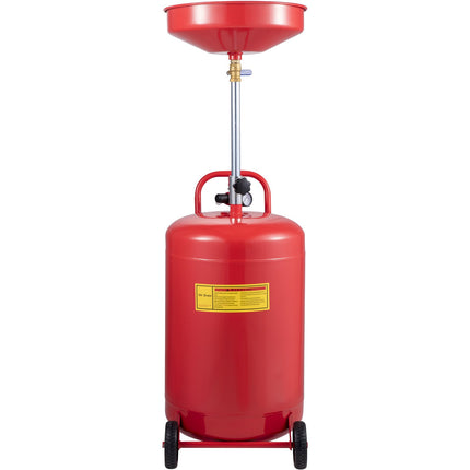 Waste Oil Drain Tank 80 L, Air-Operated, Height Adjustable