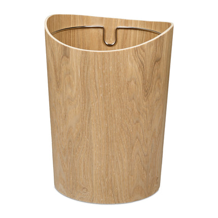 Waste Paper Bin, Wood Effect, 9L Capacity
