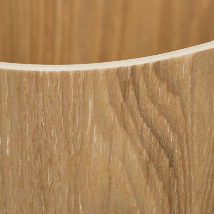 Waste Paper Bin, Wood Effect, 9L Capacity