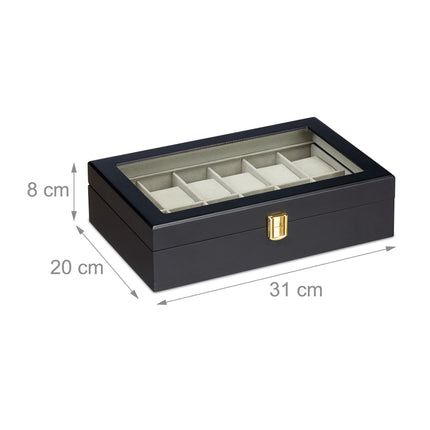 Watch Box with 12 Compartments