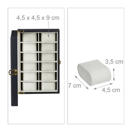 Watch Box with 12 Compartments