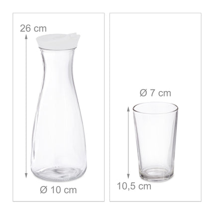 Wasserkaraffe mit Gläsern