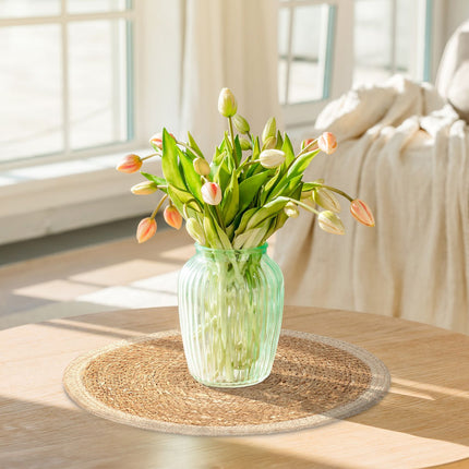 Wasserhyazinthen-Tischsets, 10er-Set, rundes Design