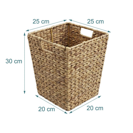 Wasserhyazinthe-Papierkorb – Geflochtenes Design