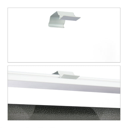 Water-Repellent Bath Roller Blind, Grey Dots Design