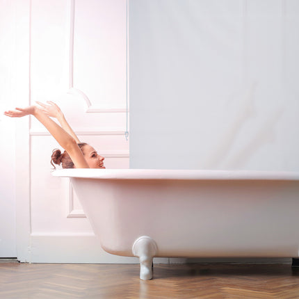 Wasserabweisendes Badezimmerrollo, Decken- oder Fenstermontage
