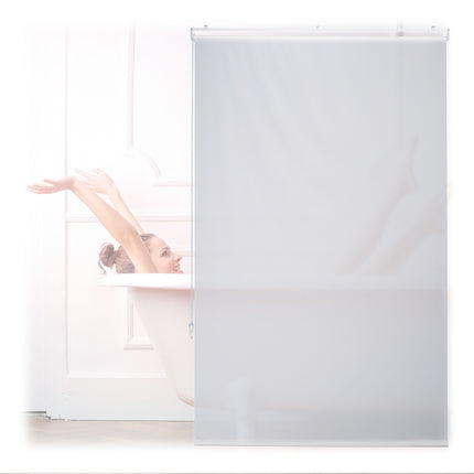 Wasserabweisendes Badezimmerrollo, Decken- oder Fenstermontage