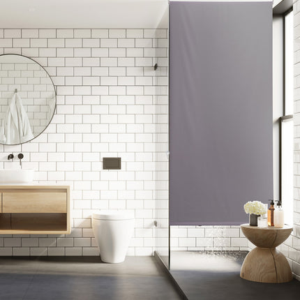 Wasserabweisendes Badezimmer-Rollo, Grau