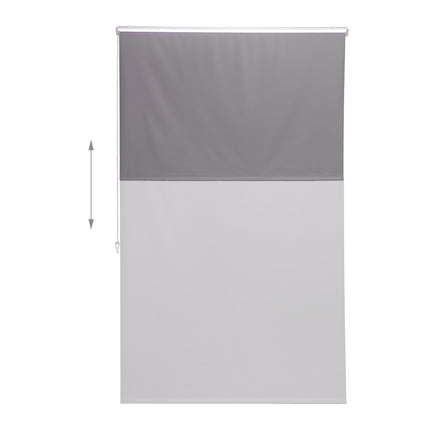 Water-Repellent Bathroom Roller Blind, Grey, Space-Saving
