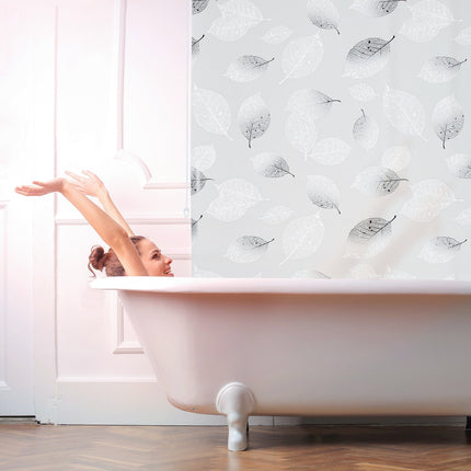 Wasserabweisendes graues Rollbild für Badezimmer