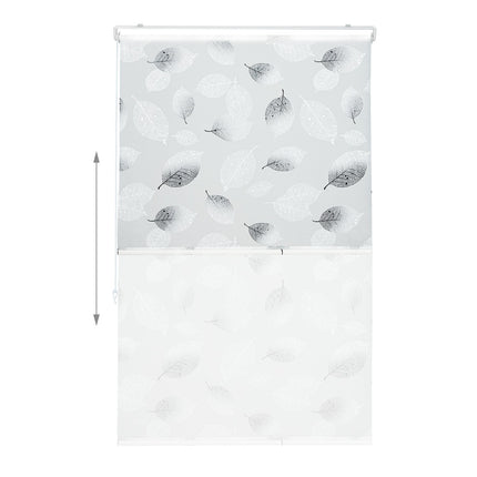 Wasserabweisendes graues Rollbild für Badezimmer