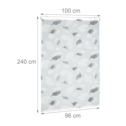 Wasserabweisendes graues Rollbild für Badezimmer