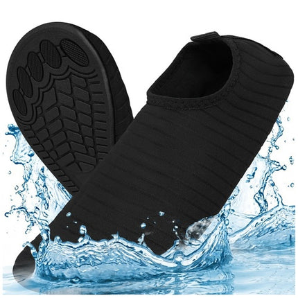 Water Shoes, Black, Size 37, Non-Slip, Quick-Drying
