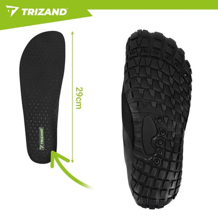 Water Shoes Black Size 45, 5mm Anti-Slip Sole