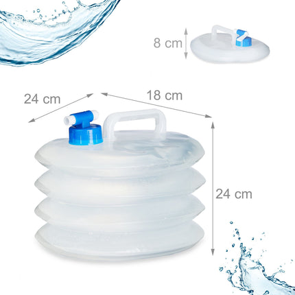 Bouteille d'eau pliable en lot de 4 ovales
