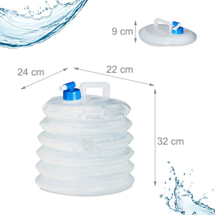 Wasserflasche faltbar im 4er Set oval
