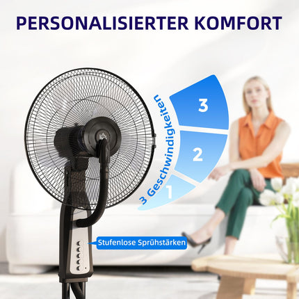 Cooling fan – 3 speeds, 3L tank, oscillating