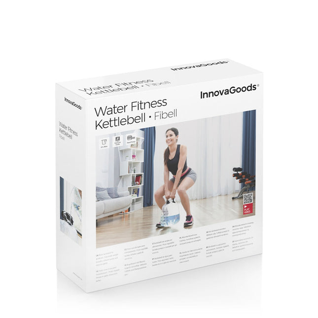Wassergefüllte Kugelhantel für Fitnesstraining mit Übungsanleitung Fibell InnovaGoods