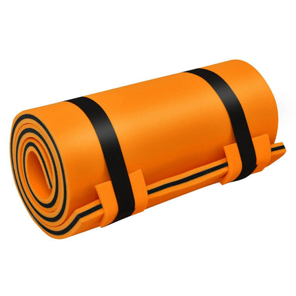 Vodní podložka na plavání, vodní lůžko, vodní matrace, plovoucí ostrov, nosnost 60kg, 210 x 66cm, oranžová