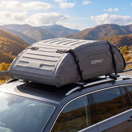 Waterproof 400L Car Roof Cargo Bag, 4 Straps