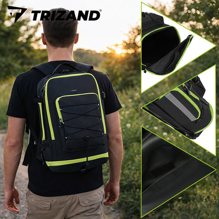 Wasserdichte 65L Fahrradtasche – 3-in-1 Gepäckträgertasche & Rucksack