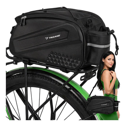 Wasserdichte Fahrrad-Gepäckträgertasche, 10L, Reflektierend