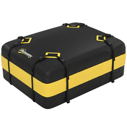 Waterproof Car Roof Cargo Box 425L with Straps, Hooks