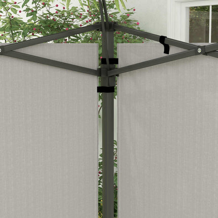 Waterproof Gazebo Sidewalls Set, 3x3/3x6 m, White